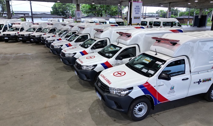 Com 150 novos veículos, Governo do Estado reforça frota da saúde dos municípios baianos 